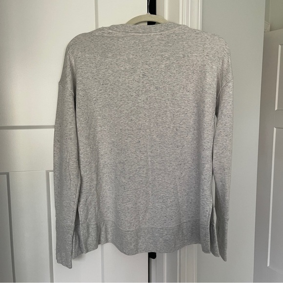 Athleta Balance Crew Neck Sweatshirt Gray/Multi Dot - Picture 7 of 7